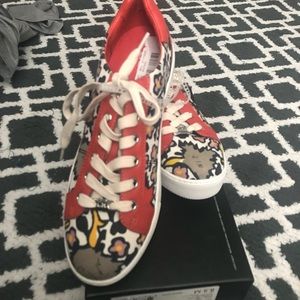 New coach floral paddy sneakers 8.5